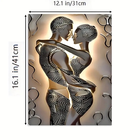 Modern Abstract Canvas Print Wall Art - Picture 4 of 6